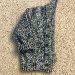 Okie Dokie Black and White Knit Cardigan